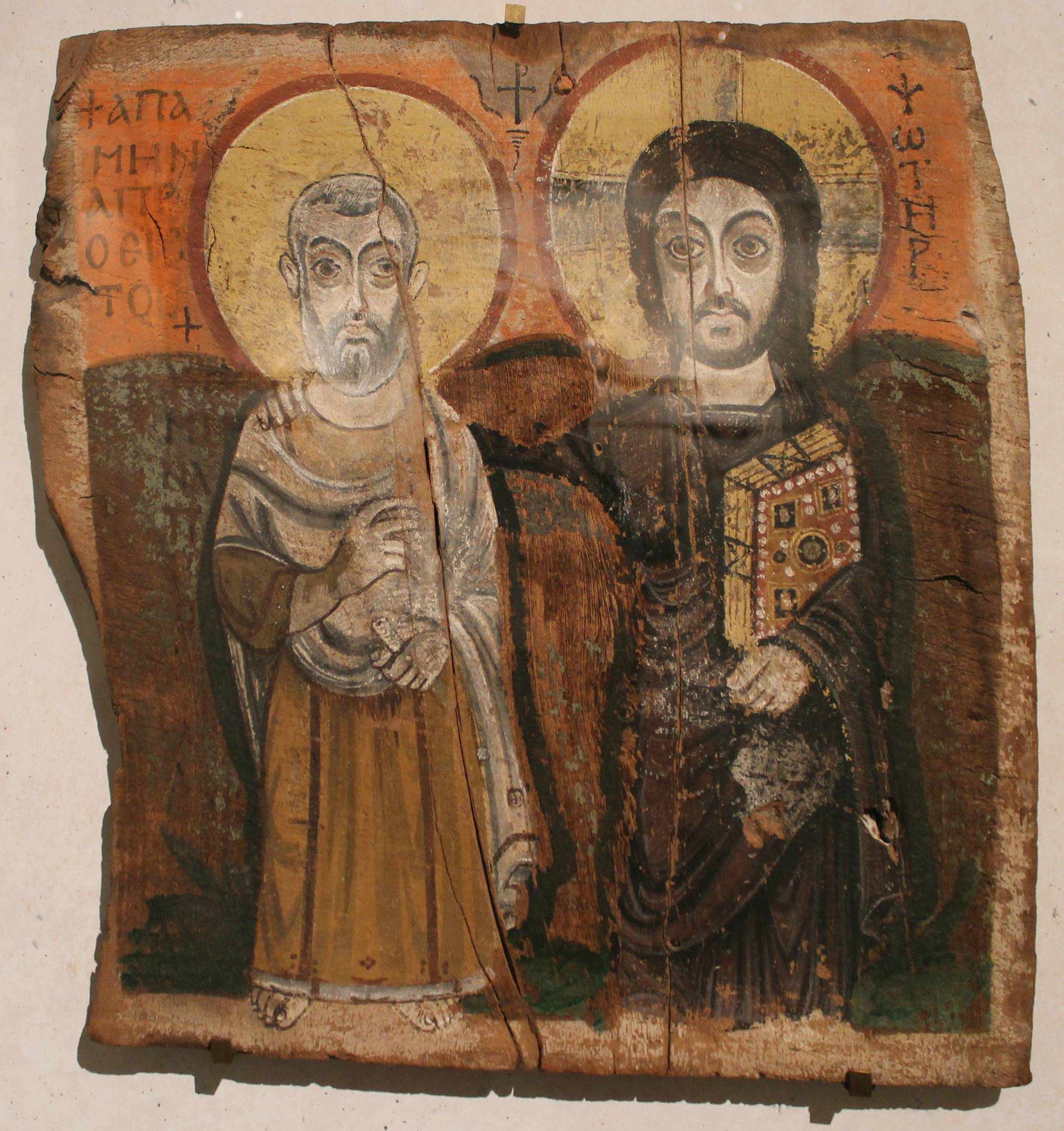 Barátság-ikon, (CC) https://en.wikipedia.org/wiki/File:Kristus_a_svat%C3%BD_Menas.jpg Barátság-ikon, (CC) https://en.wikipedia.org/wiki/File:Kristus_a_svat%C3%BD_Menas.jpg